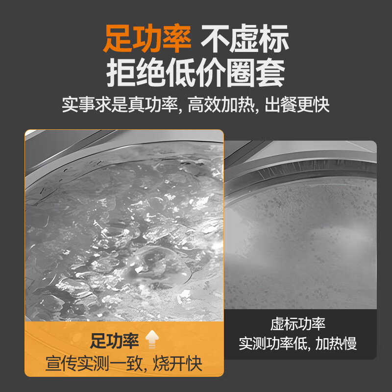 麦大厨商用大锅灶电磁炉凹面旗舰款15KW单头食堂饭店大炒炉